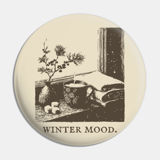 Winter Mood for a Snowy Day Spent Reading by the Window Pin by TuncGK