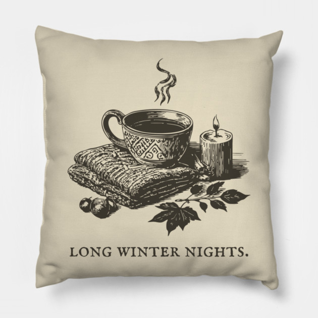 Cozying Up for Long Winter Nights with Tea and a Candle Pillow by TuncGK