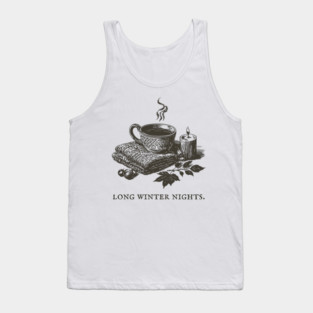 Cozying Up for Long Winter Nights with Tea and a Candle Tank Top