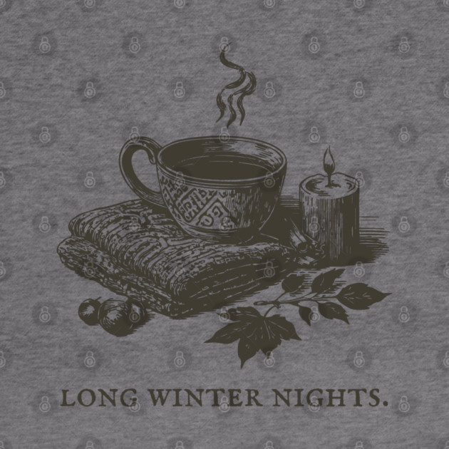 Cozying Up for Long Winter Nights with Tea and a Candle by TuncGK