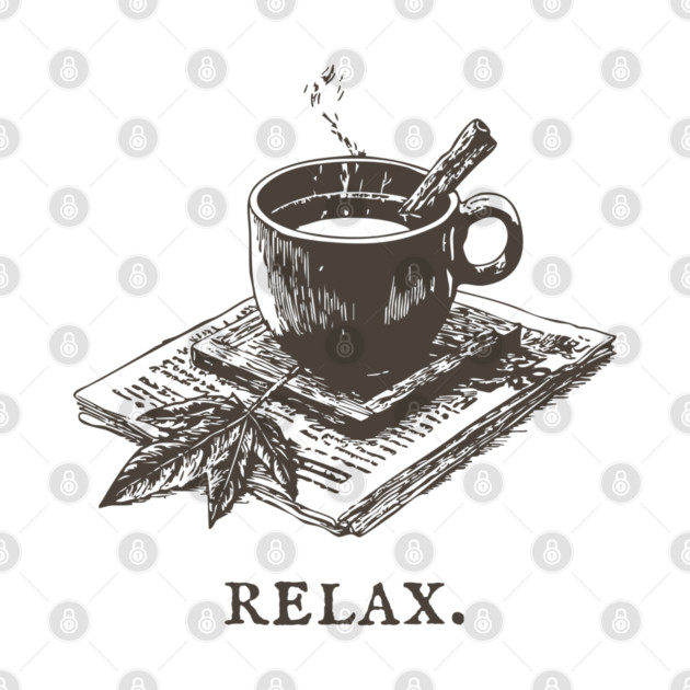 A Simple Reminder to Relax with a Hot Cup of Herbal Tea by TuncGK