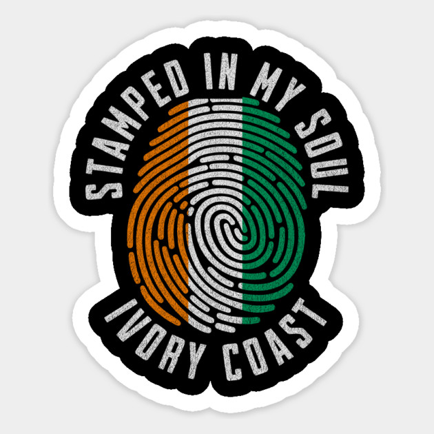 Stamped in My Soul Ivory Coast Flag Ivorian Pride Magnet by Yesteeyear