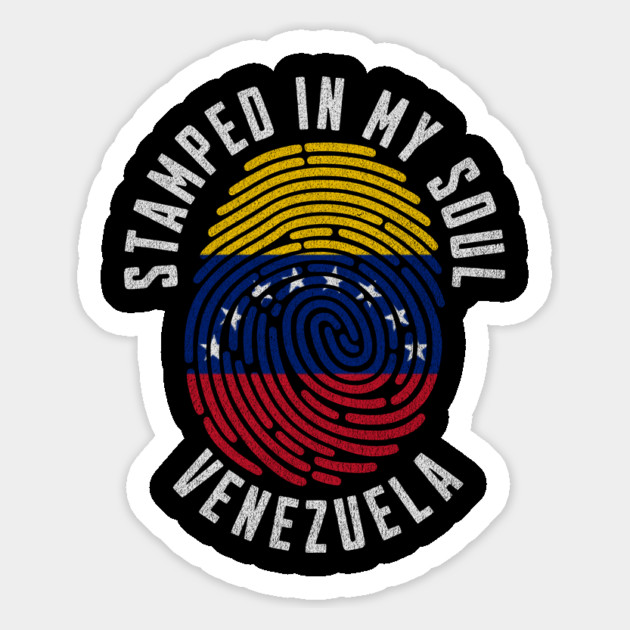 Stamped in My Soul Venezuela Flag Venezuelan Pride Magnet by Yesteeyear