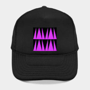 Doc Labs Streetwear - Geometric Art | Geometric Pattern | Geometric Background - Triangles - Purple / Black - | Available in 5 Color Combinations | Hat