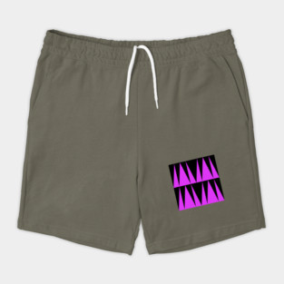 Doc Labs Streetwear - Geometric Art | Geometric Pattern | Geometric Background - Triangles - Purple / Black - | Available in 5 Color Combinations | Shorts