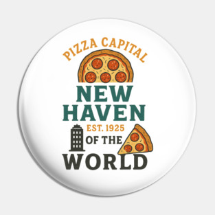 Pizza Capital Of The World New Haven Connecticut Pin