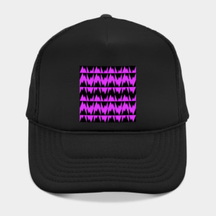 Doc Labs Streetwear - Geometric Art | Geometric Pattern | Geometric Background - Triangles - Purple / Black - | Available in 5 Color Combinations | Hat