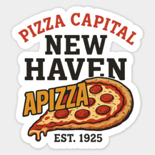 Pizza Capital Of The World New Haven Connecticut Sticker