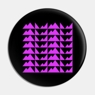 Doc Labs Streetwear - Geometric Art | Geometric Pattern | Geometric Background - Triangles - Purple / Black - | Available in 5 Color Combinations | Pin
