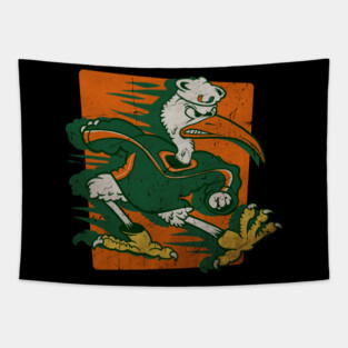 miami hurricanes retro 90s Tapestry