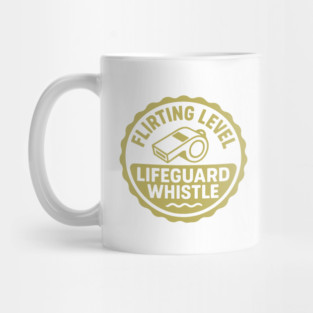 Flirting Level, Lifeguard Whistle Mug