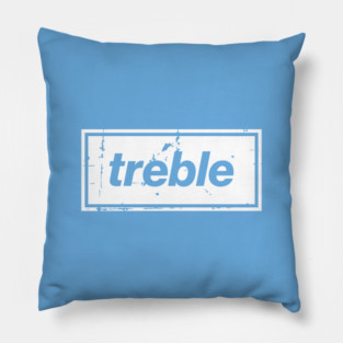 City Treble Football Oasis Indie Music Manchester White Pillow