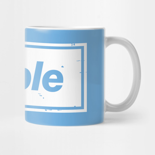 City Treble Football Oasis Indie Music Manchester White by Butter Creative