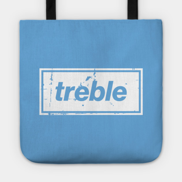 City Treble Football Oasis Indie Music Manchester White Tote by Butter Creative