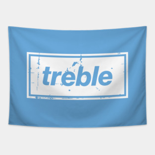 City Treble Football Oasis Indie Music Manchester White Tapestry