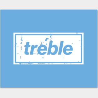 City Treble Football Oasis Indie Music Manchester White Posters and Art