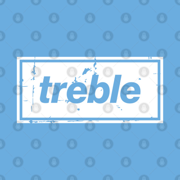 City Treble Football Oasis Indie Music Manchester White by Butter Creative