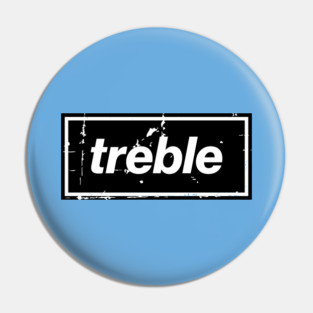 City Treble Football Oasis Indie Music Manchester Black Pin