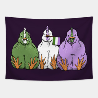 Genderqueer Chickies Tapestry