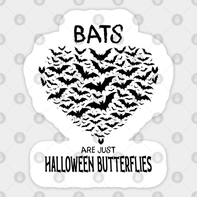 Bats Are Just Halloween Butterflies Sticker by Luxinda