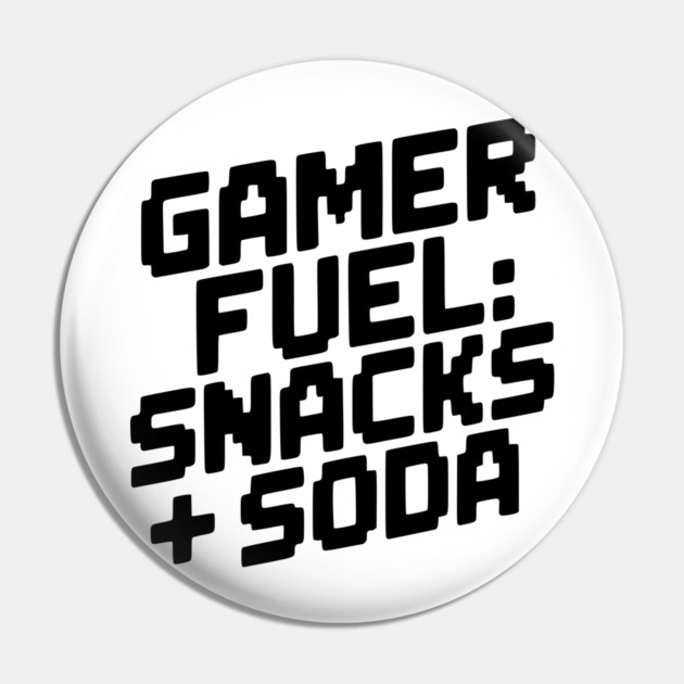 Gamer Fuel Snacks + Soda Pin by Frank Ring