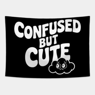 Confused but Cute Tapestry