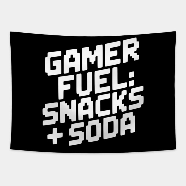 Gamer Fuel Snacks + Soda Tapestry by Frank Ring