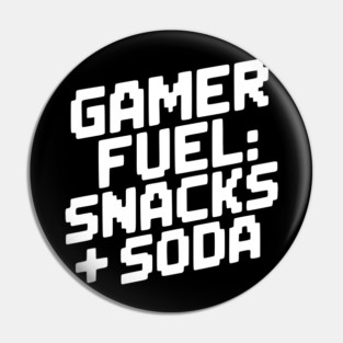Gamer Fuel Snacks + Soda Pin