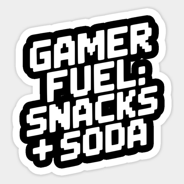 Gamer Fuel Snacks + Soda Sticker by Frank Ring