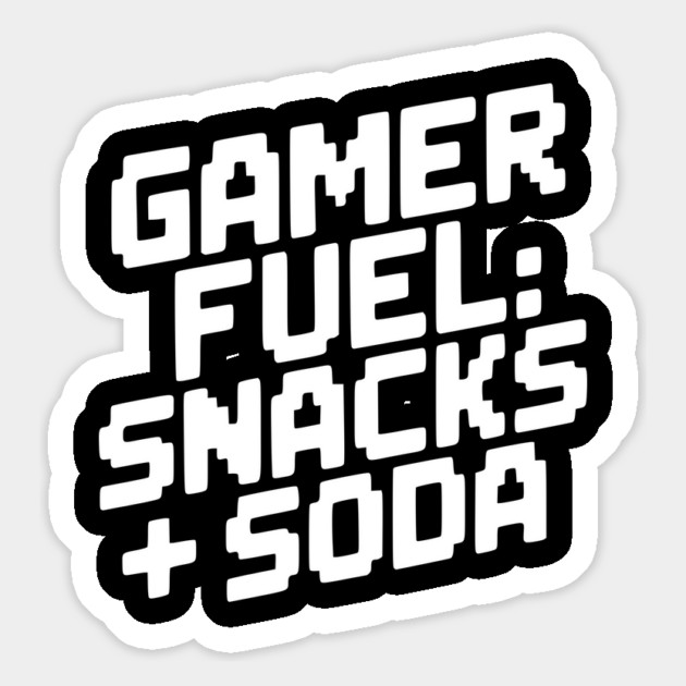 Gamer Fuel Snacks + Soda Magnet by Frank Ring