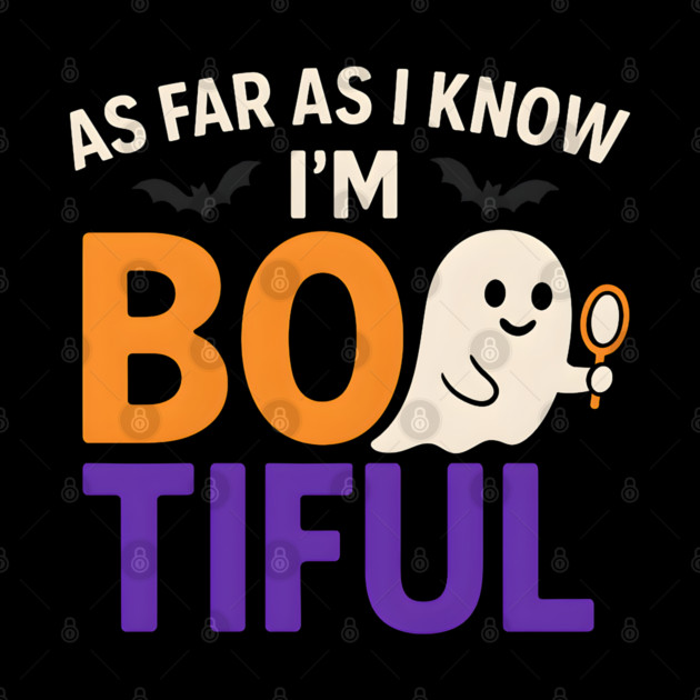 As Far As I Know I’m Boo-tiful Funny Halloween Ghost Graphic by MakerMind8.2