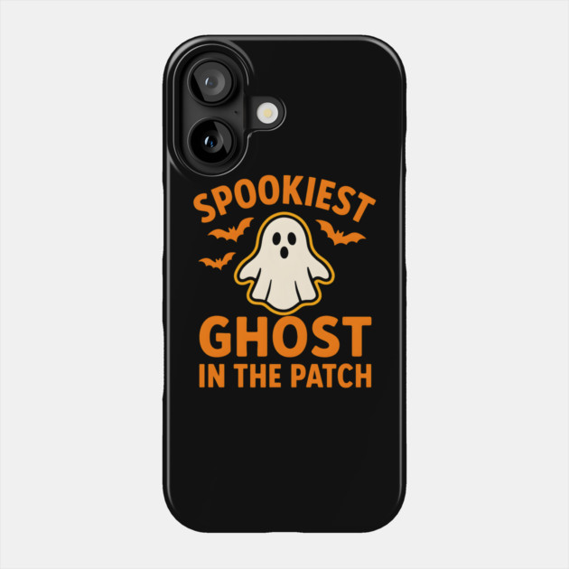 Spookiest Ghost in the Patch Funny Halloween Costume Graphic Phone Case by MakerMind8.2