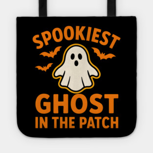 Spookiest Ghost in the Patch Funny Halloween Costume Graphic Tote