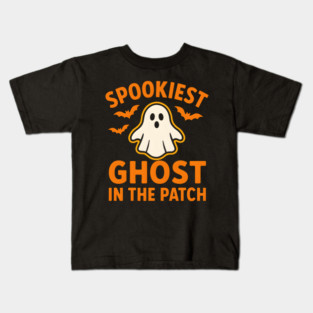 Spookiest Ghost in the Patch Funny Halloween Costume Graphic Kids T-Shirt