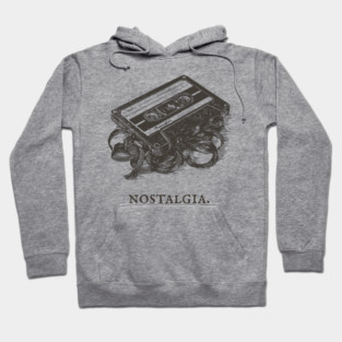 Retro Cassette Tape Analog Nostalgia Illustration Hoodie