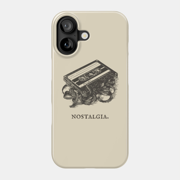 Retro Cassette Tape Analog Nostalgia Illustration Phone Case by TuncGK
