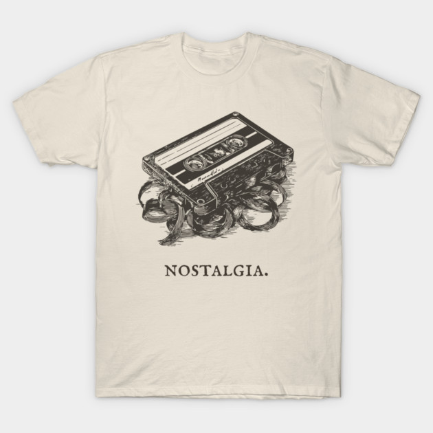 Retro Cassette Tape Analog Nostalgia Illustration T-Shirt by TuncGK
