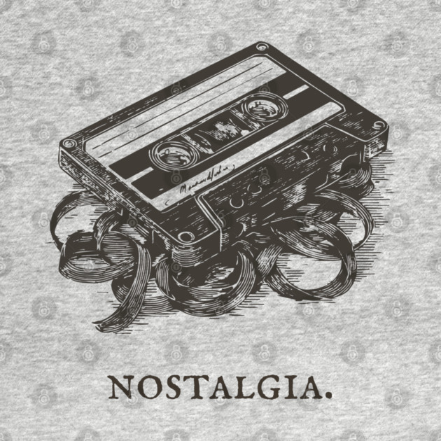Retro Cassette Tape Analog Nostalgia Illustration by TuncGK
