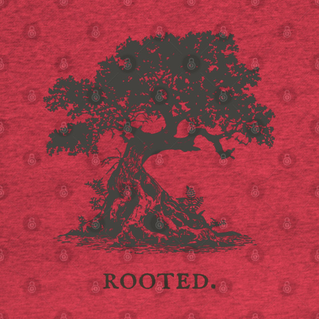 Ancient Oak Tree of Life Vintage Nature Illustration by TuncGK