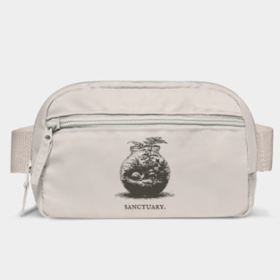 Cozy Terrarium Sanctuary with Snail Illustration Bag