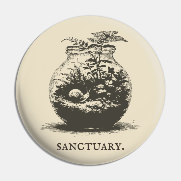 Cozy Terrarium Sanctuary with Snail Illustration Pin by TuncGK