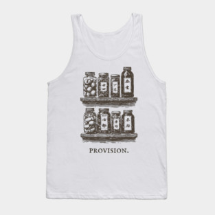 Rustic Farmhouse Pantry Canning Jar Illustration Tank Top