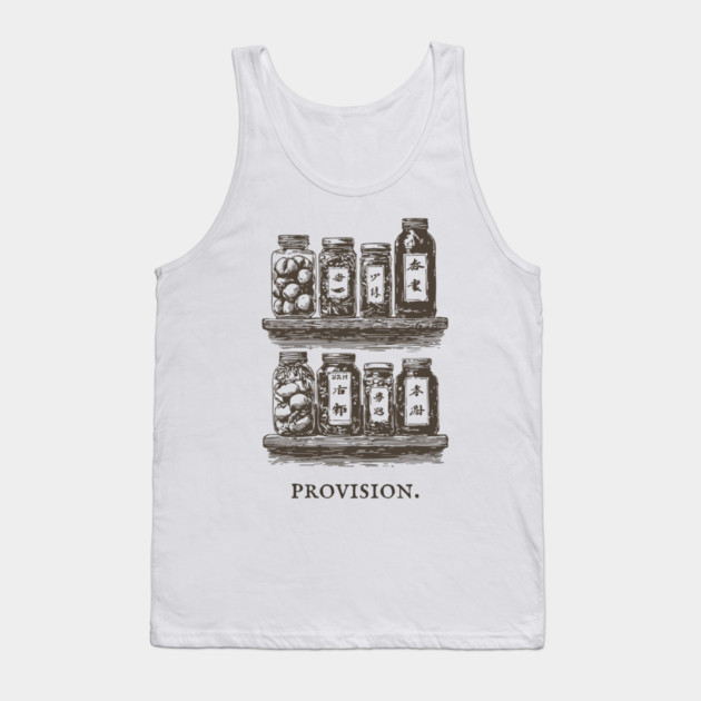Rustic Farmhouse Pantry Canning Jar Illustration Tank Top by TuncGK
