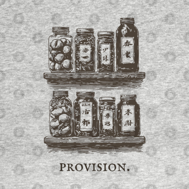 Rustic Farmhouse Pantry Canning Jar Illustration by TuncGK