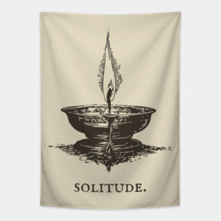 Antique Oil Lamp of Quiet Contemplation Tapestry