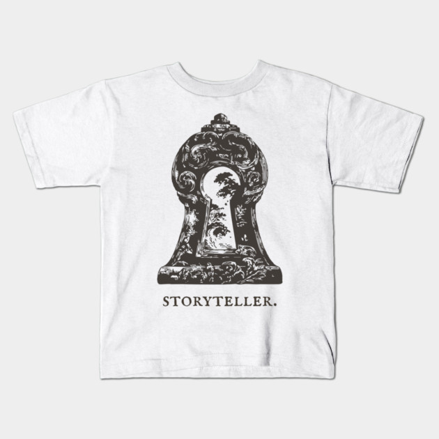 Magical Keyhole to Another World Illustration Kids T-Shirt by TuncGK