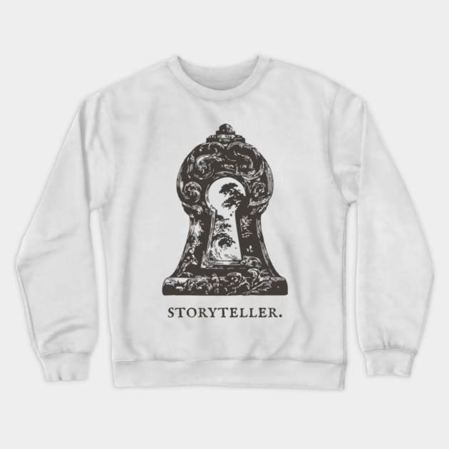 Magical Keyhole to Another World Illustration Crewneck Sweatshirt by TuncGK
