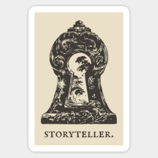 Magical Keyhole to Another World Illustration Sticker