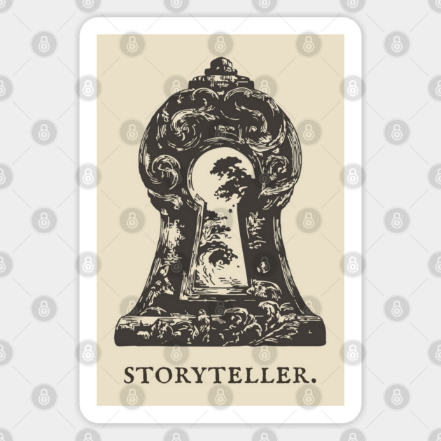 Magical Keyhole to Another World Illustration Sticker by TuncGK