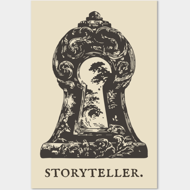 Magical Keyhole to Another World Illustration Wall Art by TuncGK